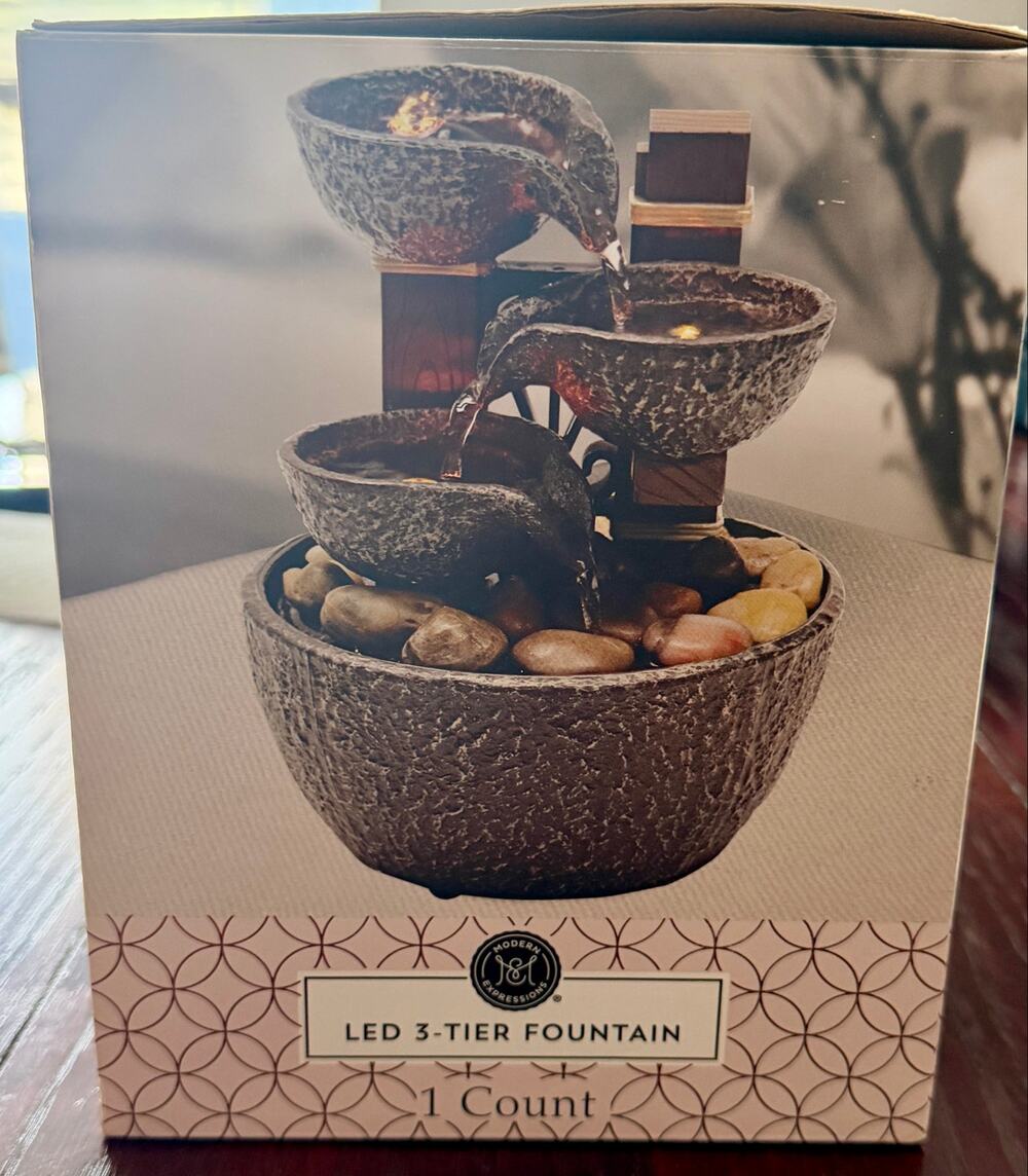 NEW Modern Expressions LED 3 TIER FOUNTAIN